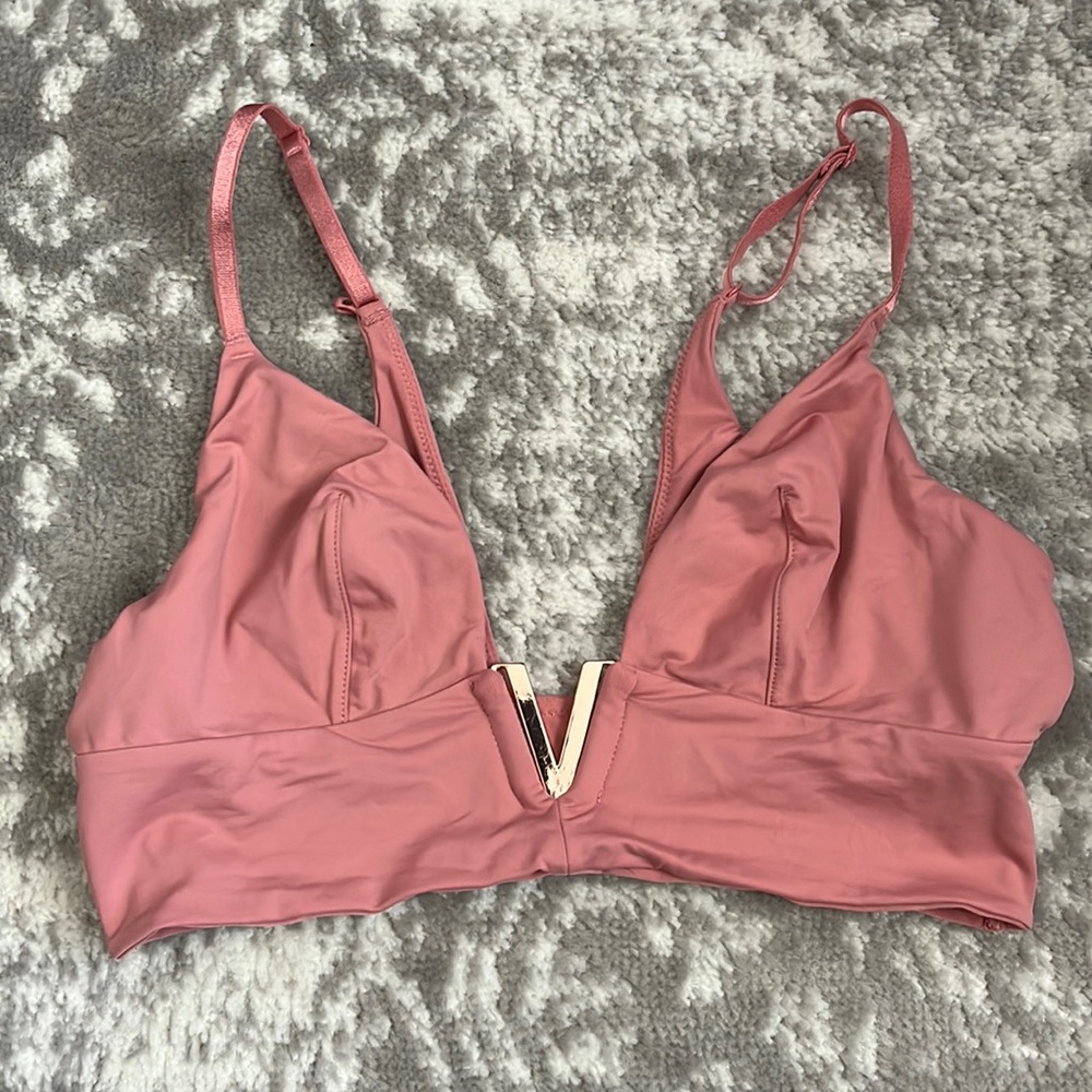 Victoria’s Secret Dusty Rose Pink Deep Plunge Bralette Medium